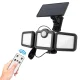Forever Light Sunari FLS-04 LED Solar Lamp with Motion Sensor, 8W, 600lm, Black