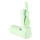 Portable Mini Handheld Fan, Foldable USB Rechargeable Desk Fan, Green