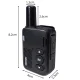 Mini walkie-talkie with 16 channels and USB-C charging, black, 1 unit