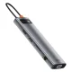 Baseus Metal Gleam 11in1 multifunctional USB Type C HUB - 3x USB 3.2 Gen 1 5Gbps / USB Type C PD 100W / 3.5 mm mini...