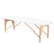 Balance 2-Segment Wooden Folding Massage Table, White