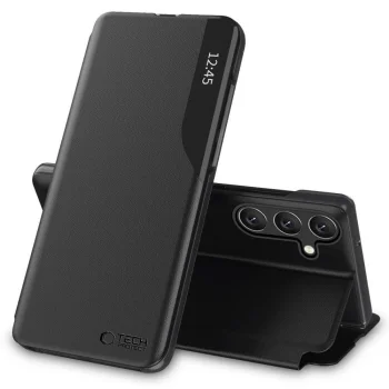 Samsung Galaxy A16 4G / 5G ( SM-A166 / SM-A165 ) Tech-Protect Smart View Book Case Cover, Black