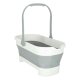 Collapsible Rectangular Mop Bucket with Handle, 15L, Grey