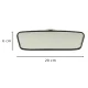 Wide-Angle Car Rearview Mirror with Suction Cup KX7655, Black