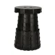 Folding Telescopic Camping Stool Black 200kg