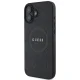 Guess iPhone 16 Case Saffiano Peony Classic Logo MagSafe, Black
