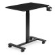 Adjustable Height Mobile Standing Desk 70x48 cm for Laptop ModernHome, black
