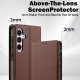 Samsung Galaxy A55 ( SM-A556B/DS ) LC.IMEEKE PU Leather Wallet Protective Book Case Cover, Brown