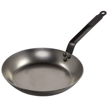 De Buyer Carbone Plus Lyonnaise Frying Pan 28cm, Iron, Black