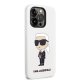 Karl Lagerfeld Silicone Ikonik Case for iPhone 14 Pro White
