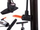 Universal foot pump with pressure gauge for car and bicycle tires