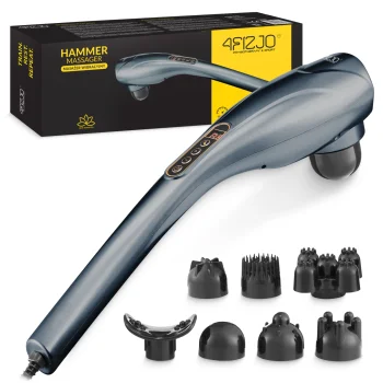 4Fizjo 1115 Handheld Vibrating Body Massager, Grey