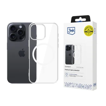 3Mk Protection MagCase Case for Apple iPhone 16 Pro Transparent