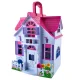 Kruzzel 00022612 Folding Dollhouse with Accessories
