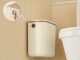 Hanging Trash Can with Lid, 11L, Cream