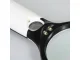 Rankinė lupa su LED apšvietimu 3x 75 mm / 45x 22 mm 09005, juoda ir balta