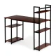 Computer office desk with shelves, ModernHome, oak