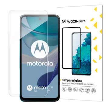 Wozinsky Tempered Glass Screen Protector for Motorola Moto G53, 9H, Transparent