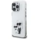 Karl Lagerfeld IML Aquarelle Karl & Choupette & Logo Case for iPhone 16 Pro Max, White