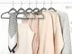 Velvet Clothes Hangers, Grey, Non-Slip, Set of 20 pcs