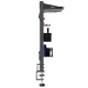 Ergo Office Desk Organizer Partition with Shelves, ER-300 B, Black