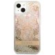 Guess Paisley Liquid Glitter Case for iPhone 13 mini Gold