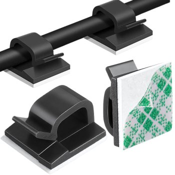 Pašlīmējoši kabeļu turētāji vadiem, organizators 10 gab.