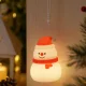 Silicone LED Night Light Snowman, USB, 3 Modes, Hanging