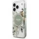 Guess IML Flower & Tonal Circle MagSafe Phone Case Cover iPhone 17 Pro - green