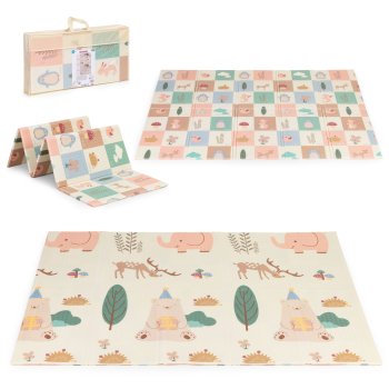 Foldable Baby Play Mat 200x150 cm Reversible Educational Foam Mat with Bag IPLAY