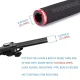 Rockbros BT1001BKRD Sponge Bicycle Handlebar Grips - Black/Red