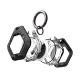 Tech-Protect Defense Case for Apple AirTag 1/2 with Carabiner, Black