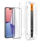 Apple iPhone 15 6.1\'\' Spigen \"EZ FIT\" Tempered Glass Screen Protector, Black