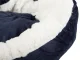 Plush Pet Bed for Dogs and Cats, 60x50 cm, Navy Blue