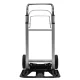 Folding aluminium hand truck with telescopic handle, 90 kg