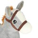 Bouncy Horse for Kids with Soft Plush Cover and Pump, Inflatable Ride-On Toy
