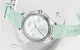 Women\'s Smartwatch COLMI L28 Silver-Green Leather Strap