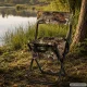 Folding Fishing Chair with Backrest and Cooler Bag