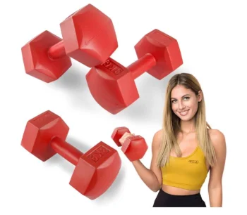 4Fizjo Bitumen Dumbbells, 2 x 3 kg, Red