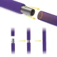 4FIZJO Pilates Bar with Resistance Bands Purple