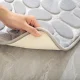 2 Piece Bathroom Mat Rug Set, Gray