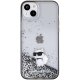 Apple iPhone 15 Plus 6.7\'\' Karl Lagerfeld Liquid Glitter Choupette Cover Case, Transparent