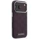 Karl Lagerfeld Grained Mono Resin Logo MagSafe Case for iPhone 17 / 18 Pro Max, Burgundy