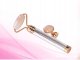 Rose Quartz Face and Neck Vibrating Massager Roller with Two Nozzles