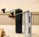 Manual Coffee Grinder with Adjustable Burr, Silver