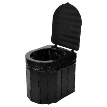 Portable Folding Camping Toilet, Outdoor Travel Commode Bucket