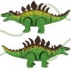 Remote-controlled dinosaur - RC Stegosaurus - walks, lights up, and roars.