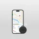 SBS Track My Circle IP65 Waterproof Locator Compatible with Apple Find My - Black