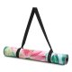 Balance Non-Slip Rubber Gymnastic Fitness Yoga Mat 185x68x0.4cm, Pink flowers