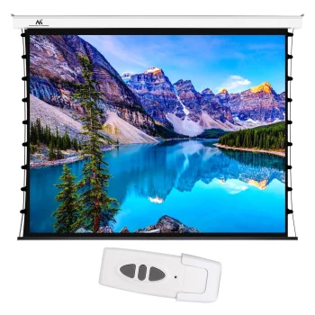 Maclean MC-952 Electric Projector Screen with Side Tension, 150", 4:3